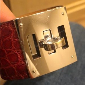 HERMÈS KELLY DOG BRACELET RED